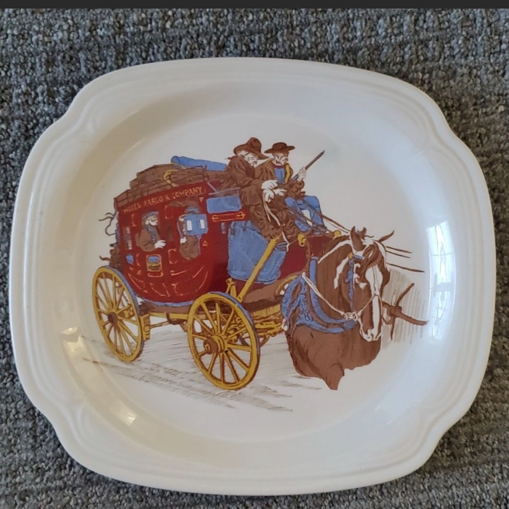 Stagecoach Design Square Plate